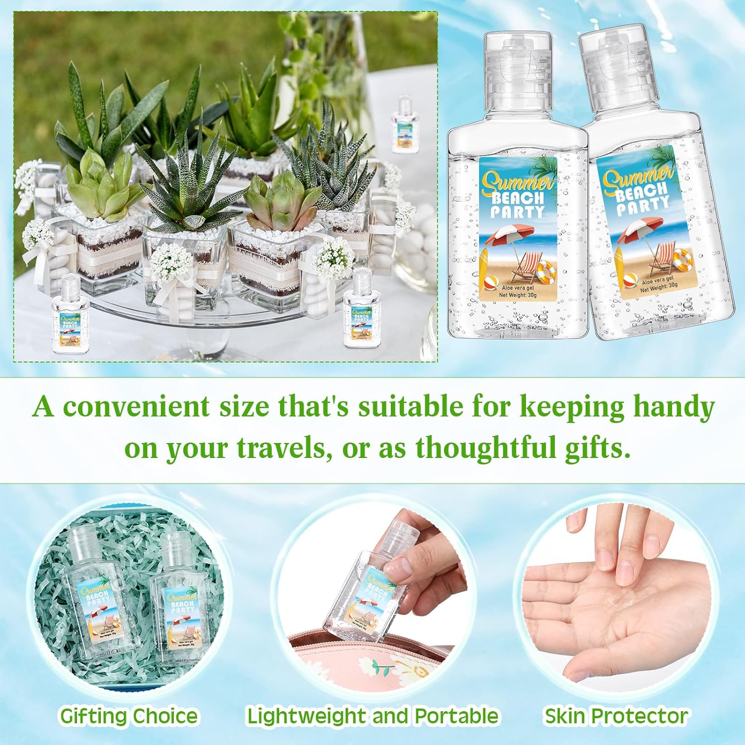 12 Pcs Mini Aloe Vera Gel Set for Travel Gifts