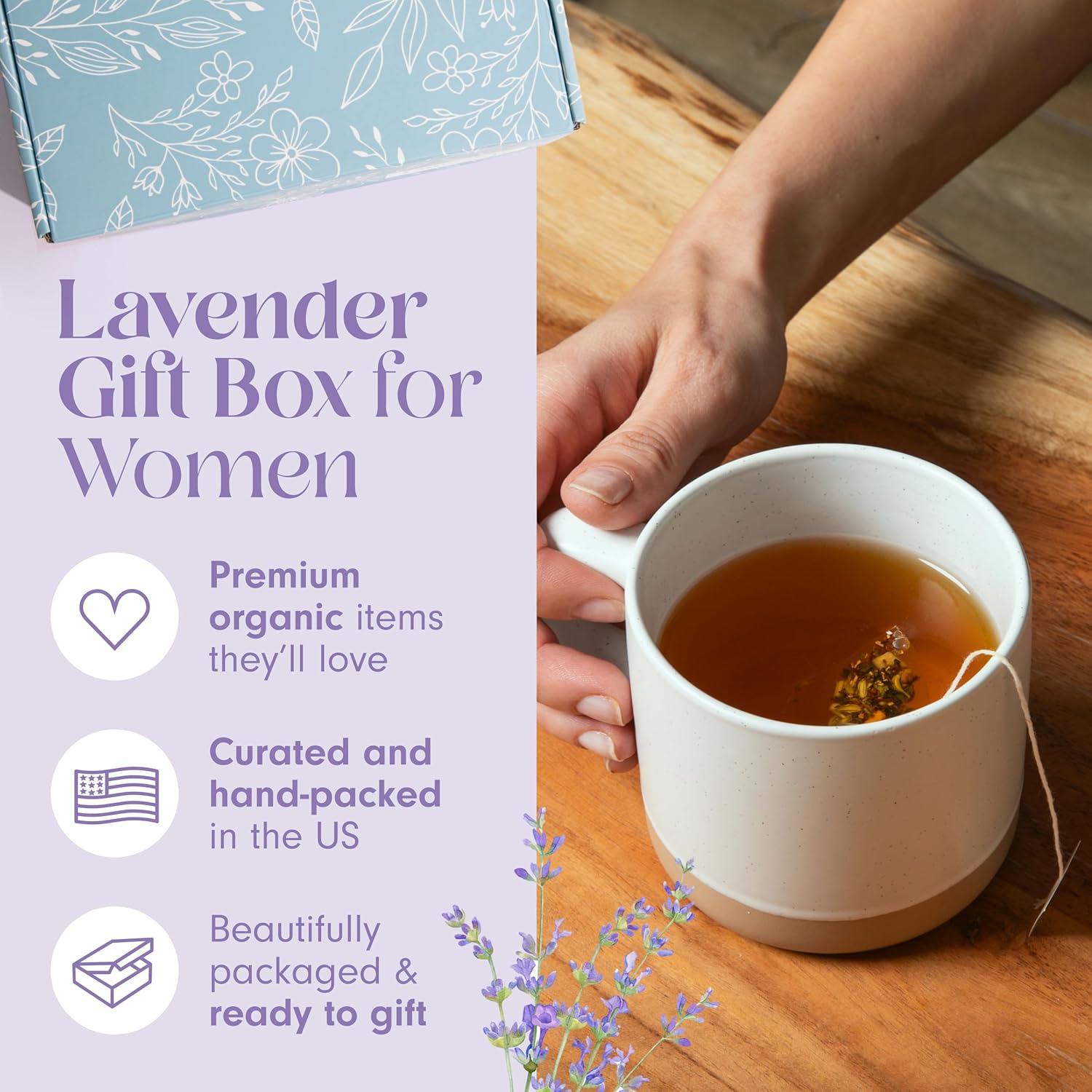 Unboxme Gifts Mini Lavender Spa Gift Set for Women