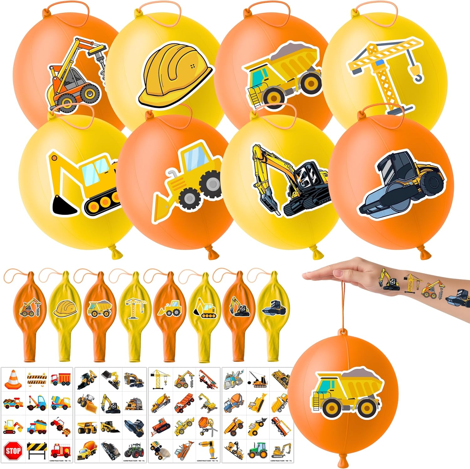 72 Piece Construction Party Favors Combo