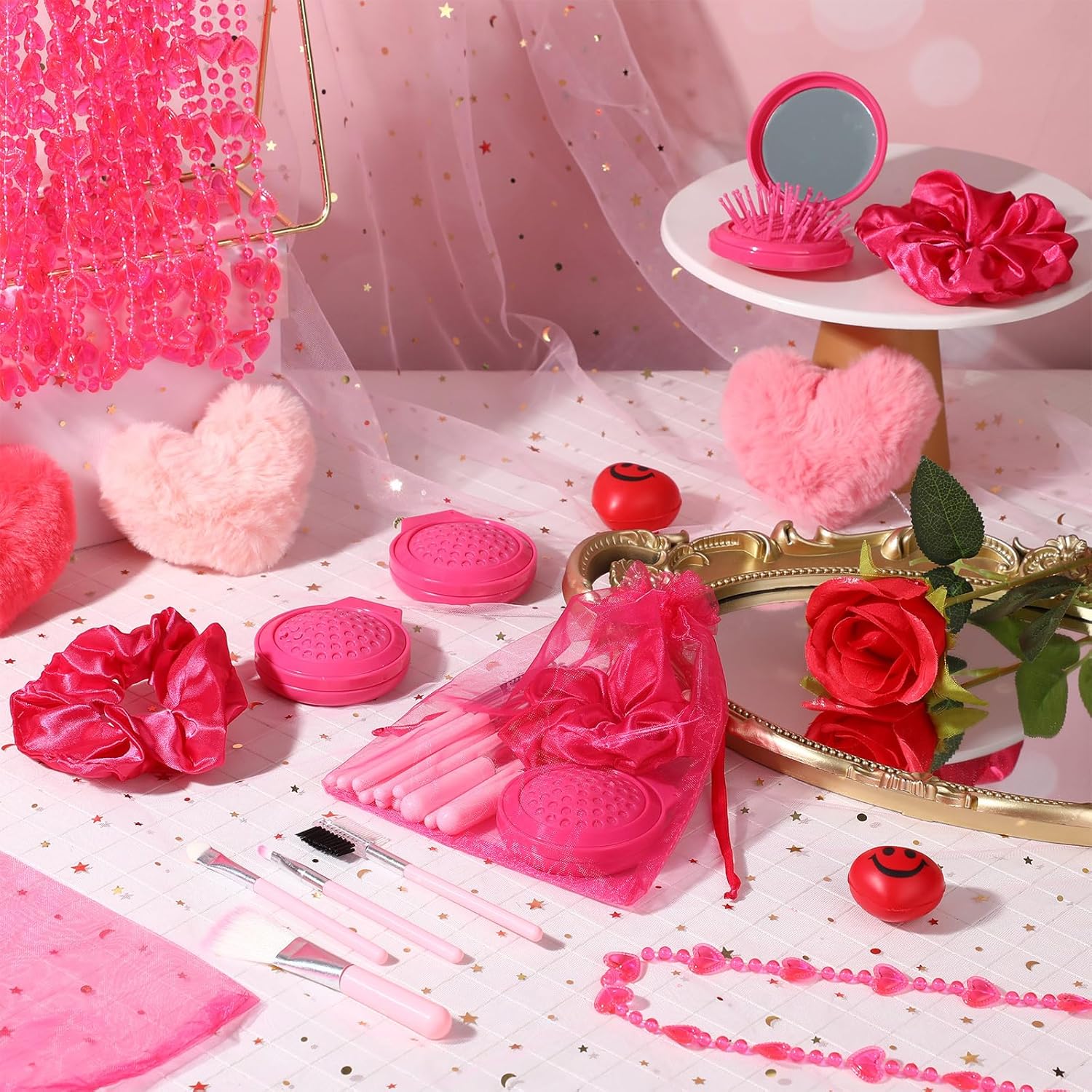 Pink Girl Party Favor Makeup Set 48 Pcs