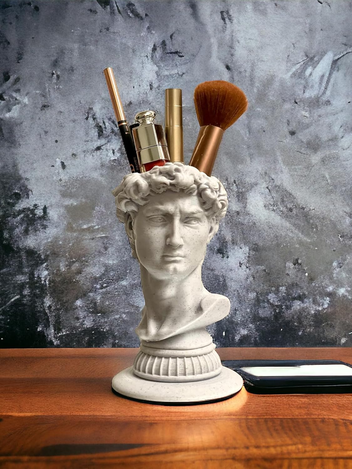 David Head Bust Statue Makeup Organizer