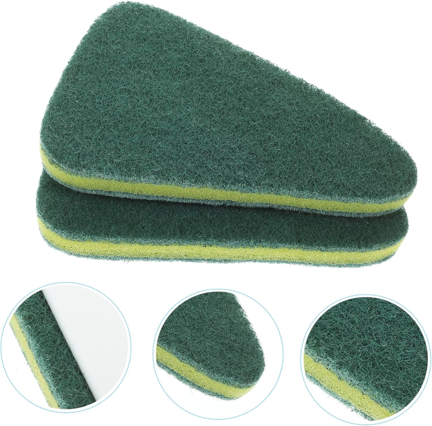 2pcs Heavy Duty Floor Scrub Brush for Tile and Bathroom Cleaning