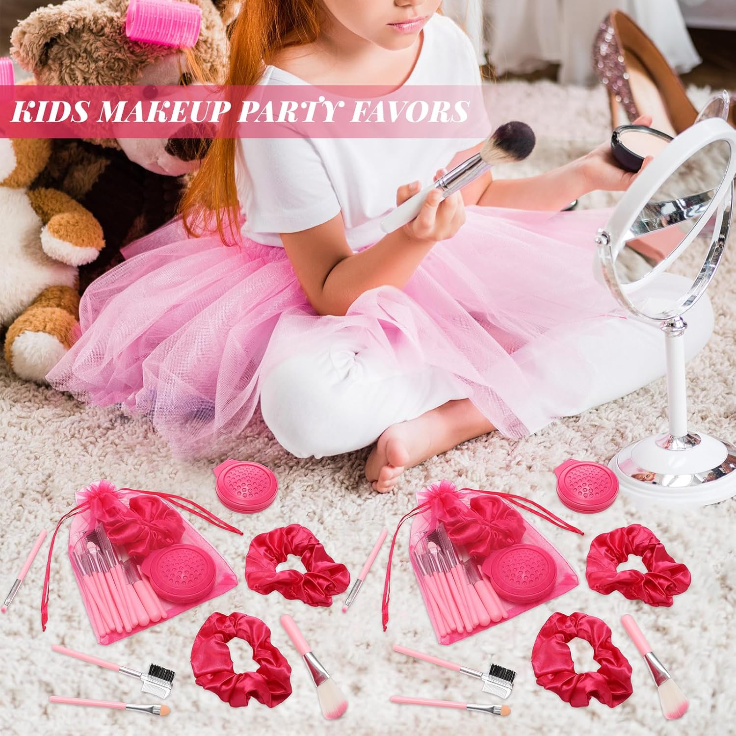 Pink Girl Party Favor Makeup Set 48 Pcs