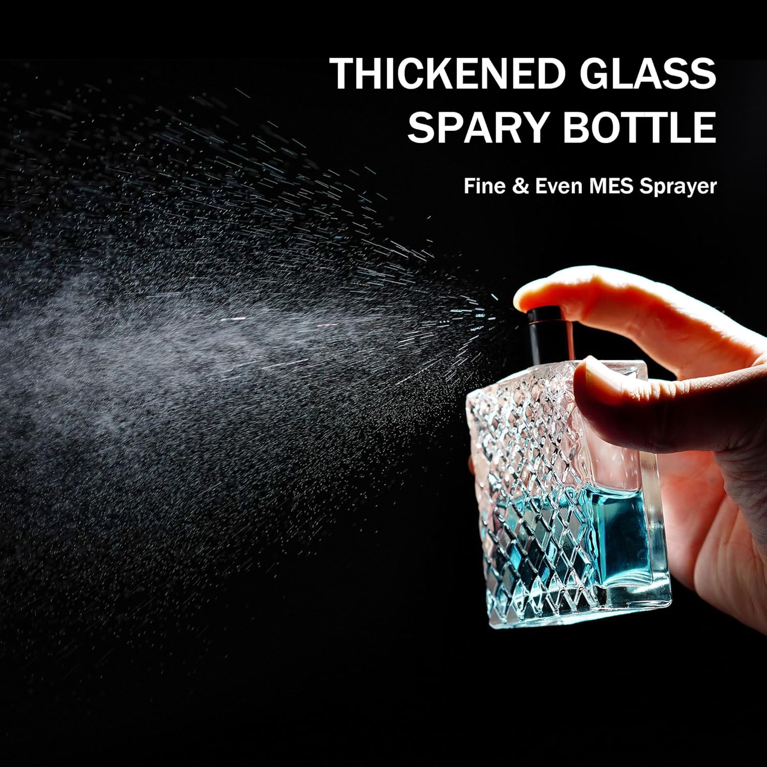 YU FENG 2 Pack Refillable Glass Spray Bottles