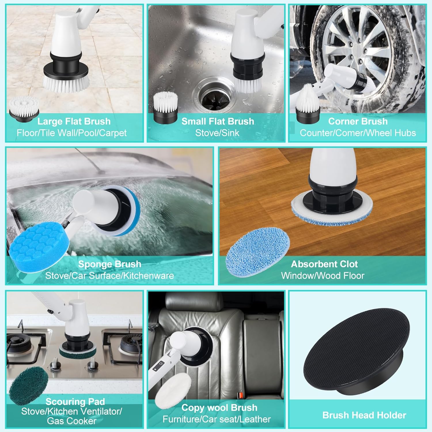 ShengchaoING Electric Spin Scrubber Cordless