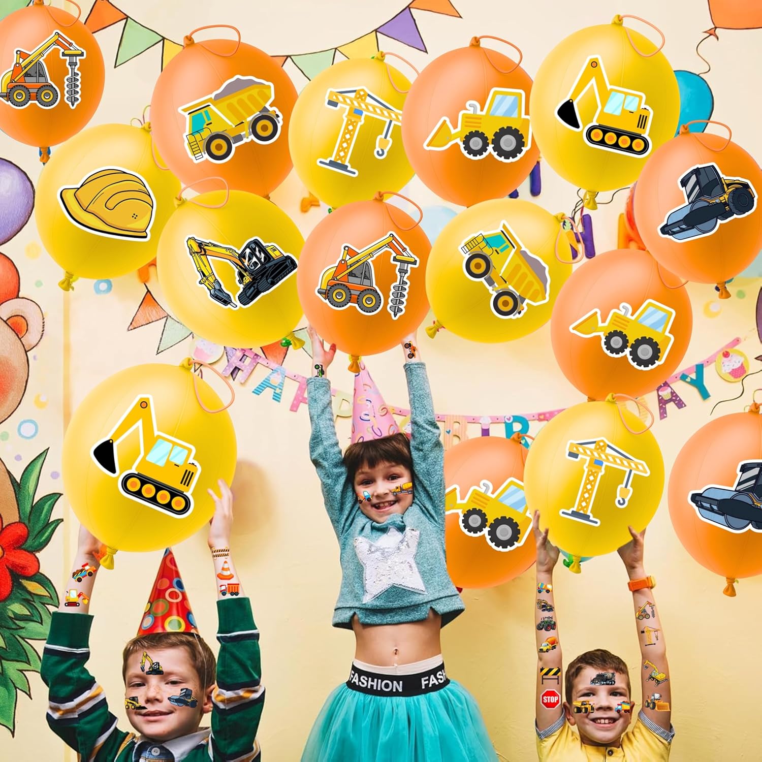 72 Piece Construction Party Favors Combo