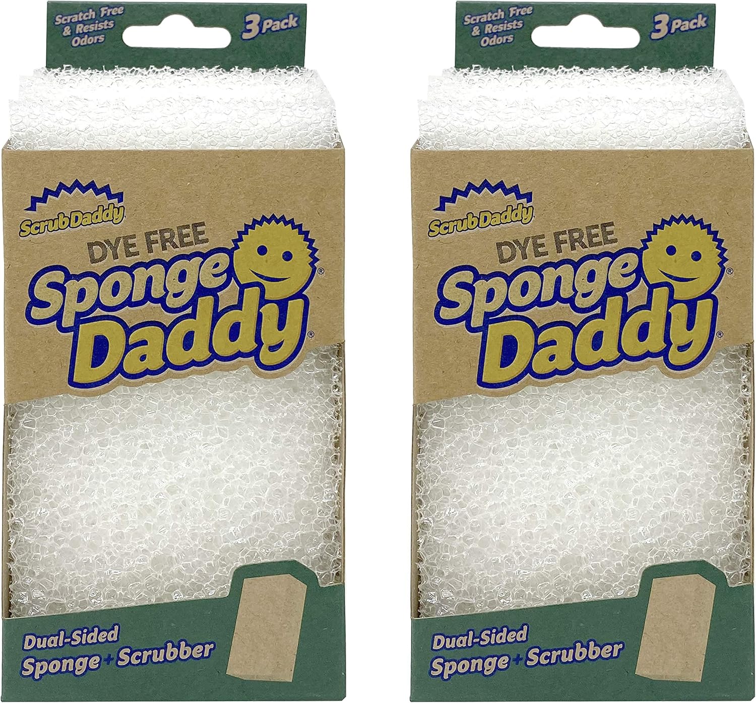 Scrub Daddy Dye Free Sponges 3 Pack