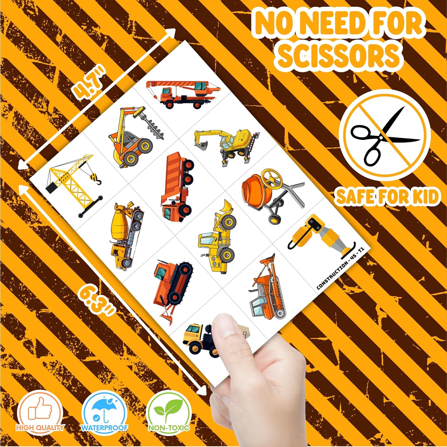 72 Piece Construction Party Favors Combo