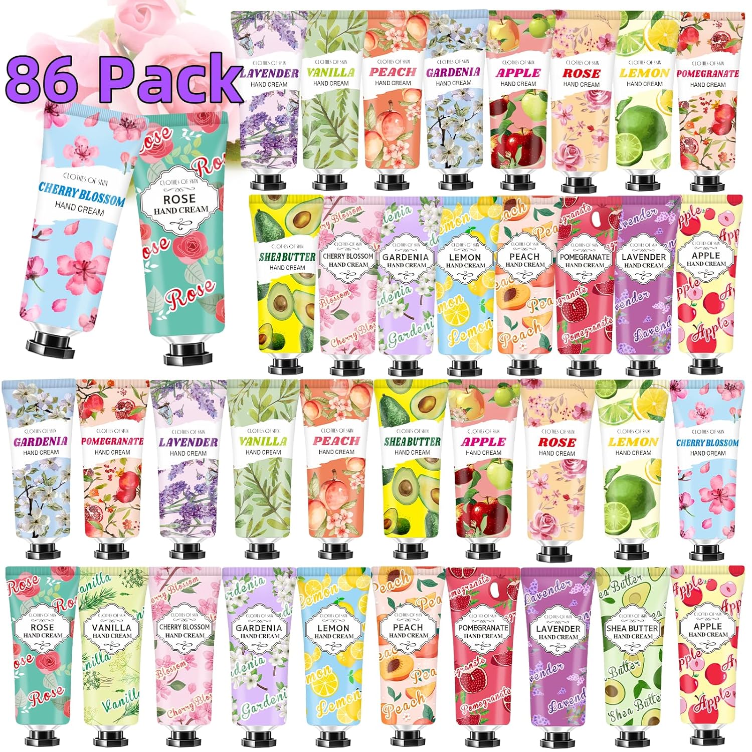 86 Pack Hand Cream Gift Set for Women