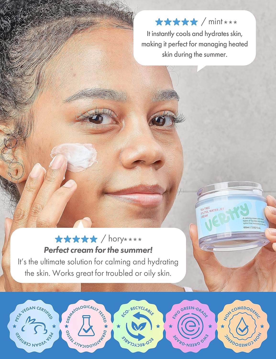 Vertty Tea Tree Xylitol Hydrating Face Cream