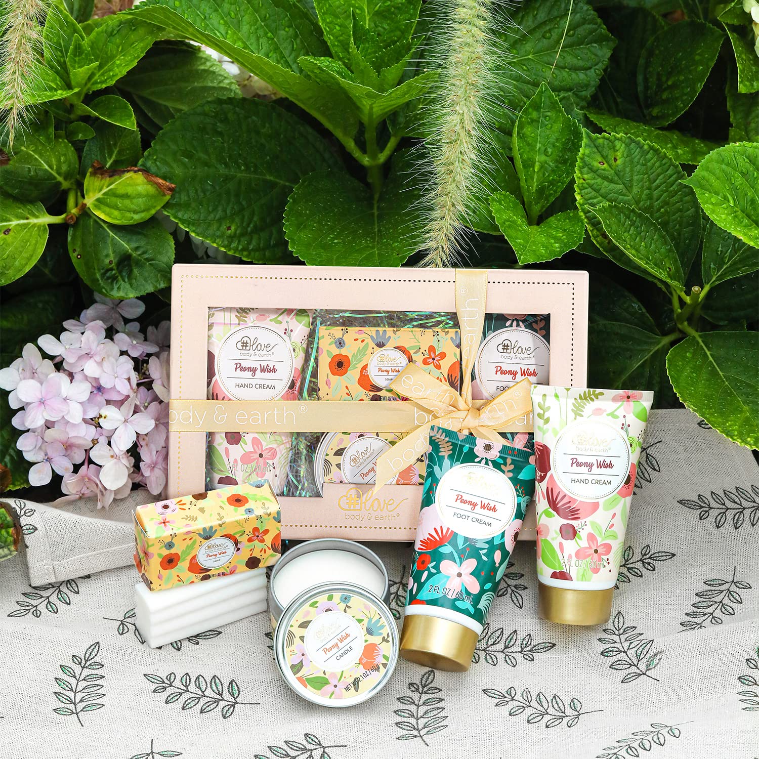 Peony Wish Hand Lotion Gift Set for Women
